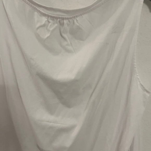 Time and Tru White Crochet Sleeveless Top | Women’s Plus 2X - Picture 8 of 15